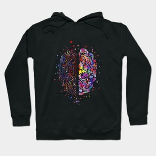 Circuit board brain Hoodie